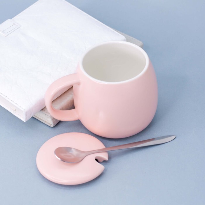 Кружка "Cat in the window", sweet pink (400ml) 