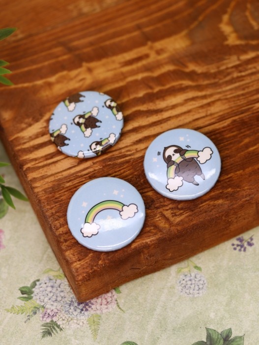 Набор значков Аниме «Sloth» 