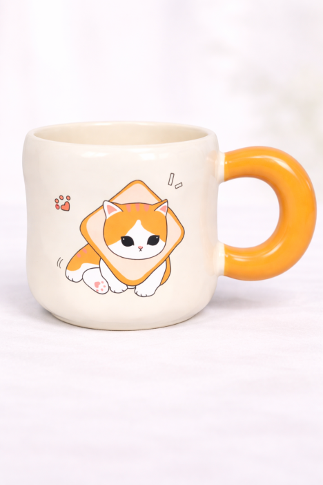 Кружка «Котик любит выпечку» (450 мл) 