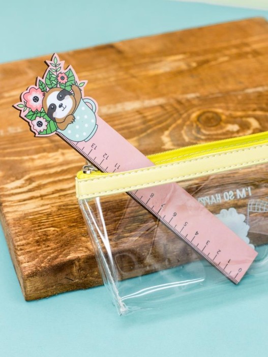 Линейка Sloth in flowers 