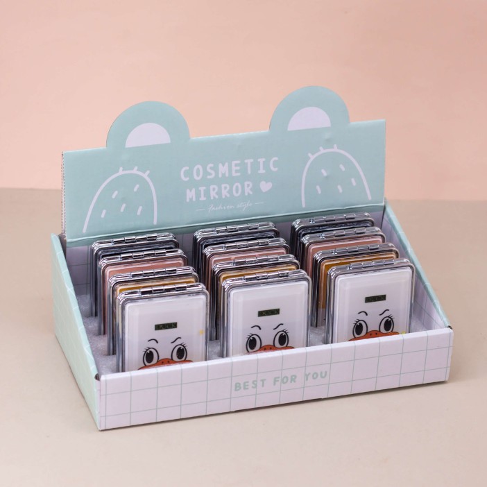 Зеркало-шейкер раскладное &quot;Animal penguin&quot;, black (8*6 см) 