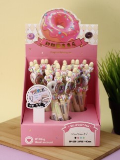 Разноцветная ручка 4 в 1 &quot;Sweet donut &quot;, yellow