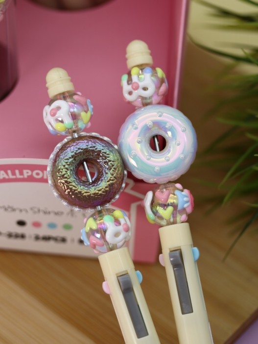Разноцветная ручка 4 в 1 &quot;Sweet donut &quot;, yellow 