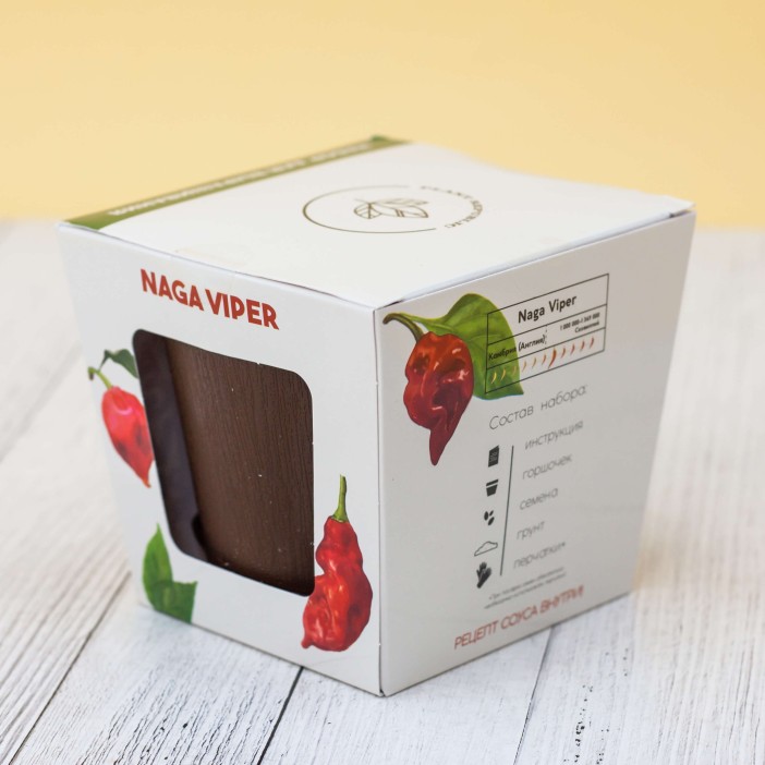 Набор для выращивания "Plant Republic", "Перец острый Нага Вайпер" 