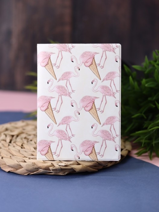 ОБЛОЖКА ДЛЯ ПАСПОРТА Flamingo Ice cream, плотность 600 мкм 