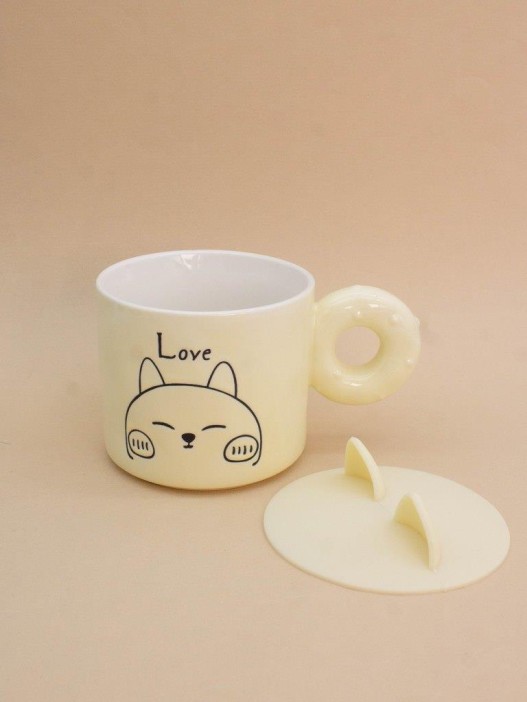 Кружка «Kitty hello», beige (420 ml) 