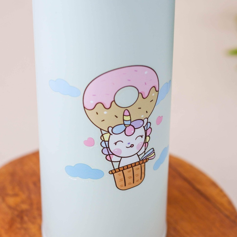 Термос "Little girl unicorn", green (500 ml)