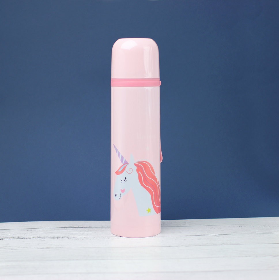 8743 Термос "Unicorn", pink (500ml)