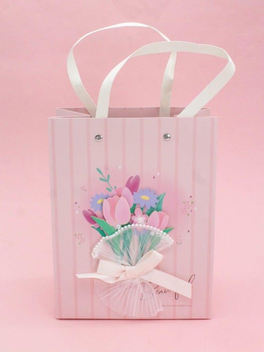 Пакет подарочный «Festive», bouquet (18*23*10) 