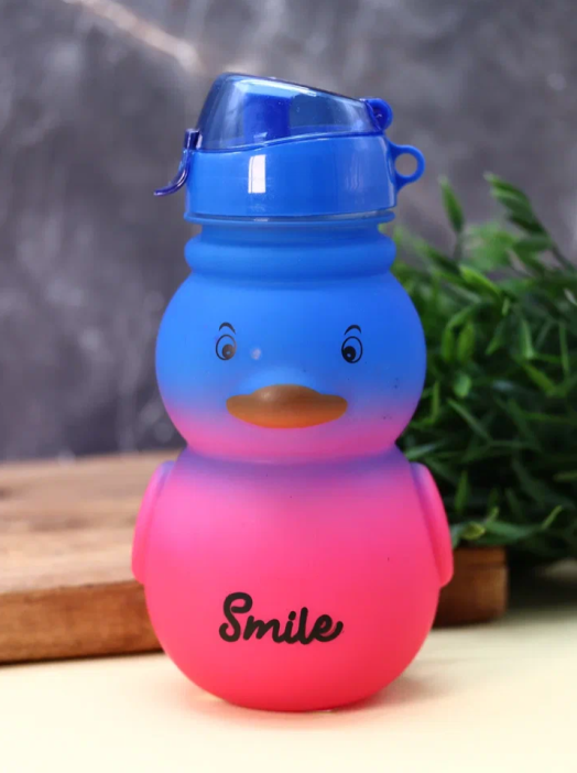 Бутылка «Cute duck», blue-pink (880 мл) 