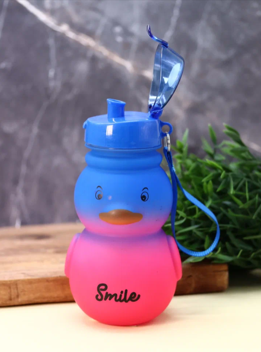 Бутылка «Cute duck», blue-pink (880 мл) 