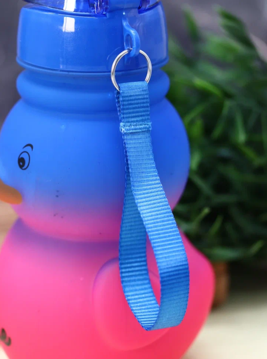 Бутылка «Cute duck», blue-pink (880 мл) 