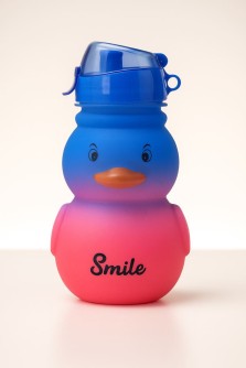 Бутылка «Cute duck», blue-pink (880 мл)
