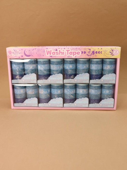 Набор декоративного скотча 10 шт. &quot;Night magic&quot;, light blue 