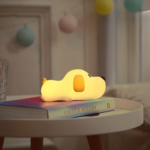Ночник iLikeGift "Счастливая собака", желтый (12*11 см)