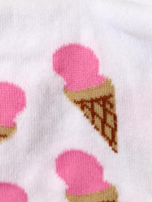 Носки женские "Ice cream horn Gray and White", р.35-40, 2 пары 