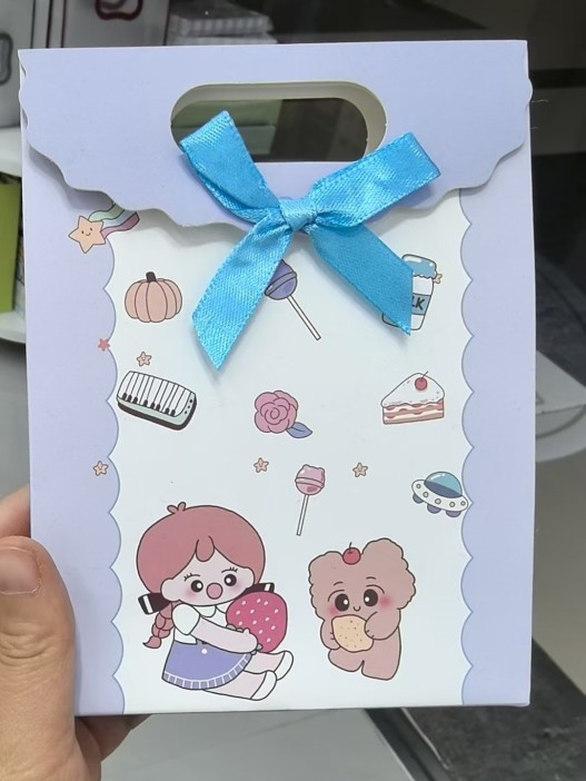 Пакет подарочный (XS) &quot;Anime friends&quot;, purple (16.5*12.5*6) 