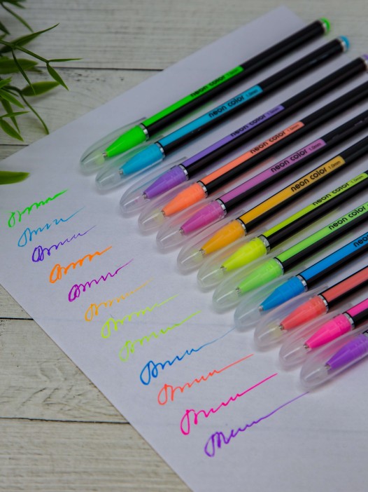 Набор цветных неоновых ручек &quot;Neon color&quot;, 12 шт, mix 