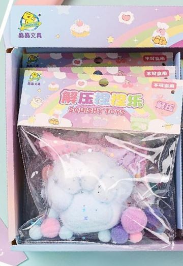 Мялка - антистресс «Пушистая Таба ЛАПКА», mix, шоу-бокс 12 шт. 