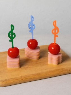 Набор шпажек для канапе "Скрипичный ключ" 20 шт. (L= 81 мм)