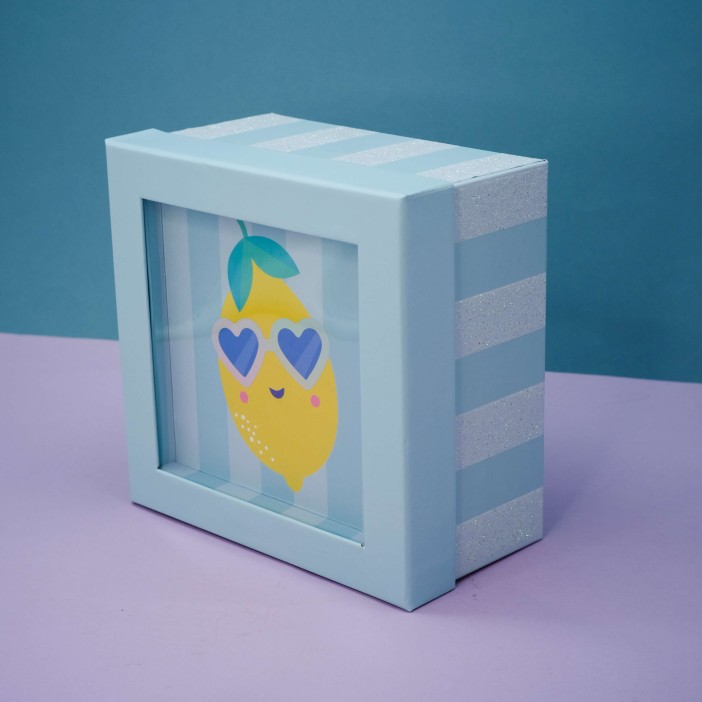 Подарочная коробка «Lemon glass», 17*17*8 