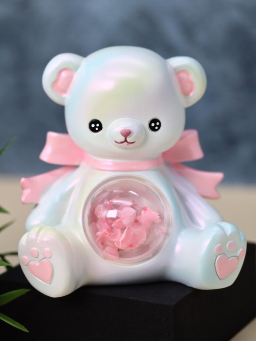 Ночник «Teddy bear», white (11 см), пластик 