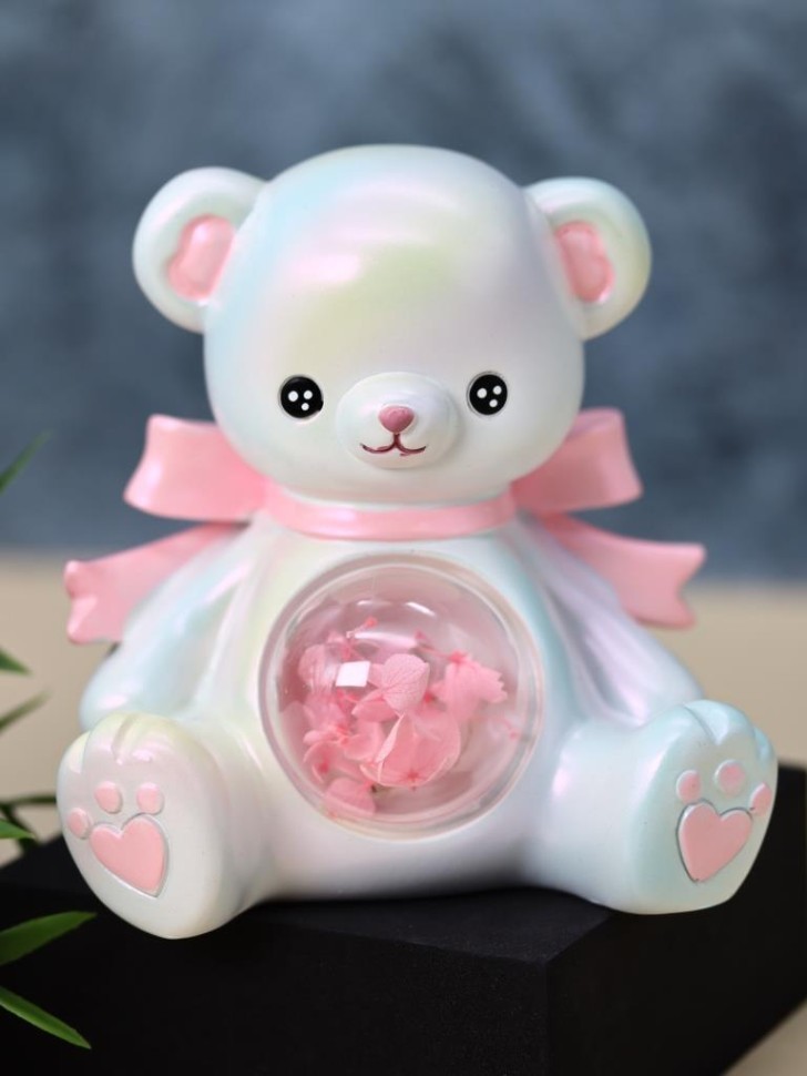 Ночник "Мишка", белый