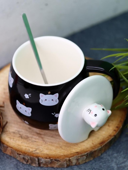 Кружка «Lucky cat's paw», blue (440 ml) 