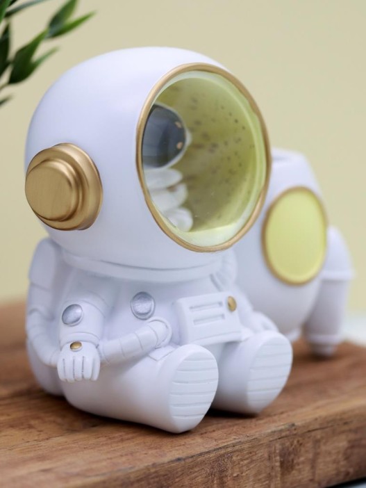 Ночник - подставка для канцелярских принадлежностей «Cosmo rocket», white 