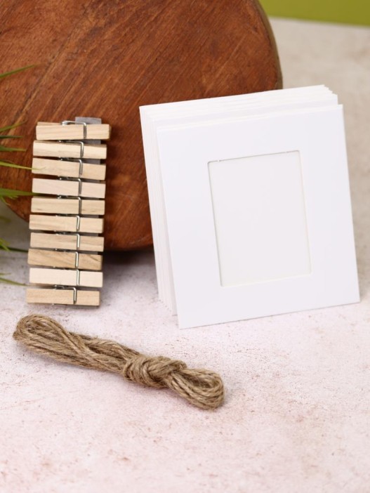 Крафтовые фоторамки «Classic», white, 9*9.5 см 