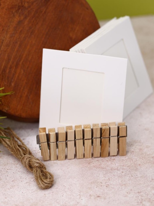 Крафтовые фоторамки «Classic», white, 9*9.5 см 