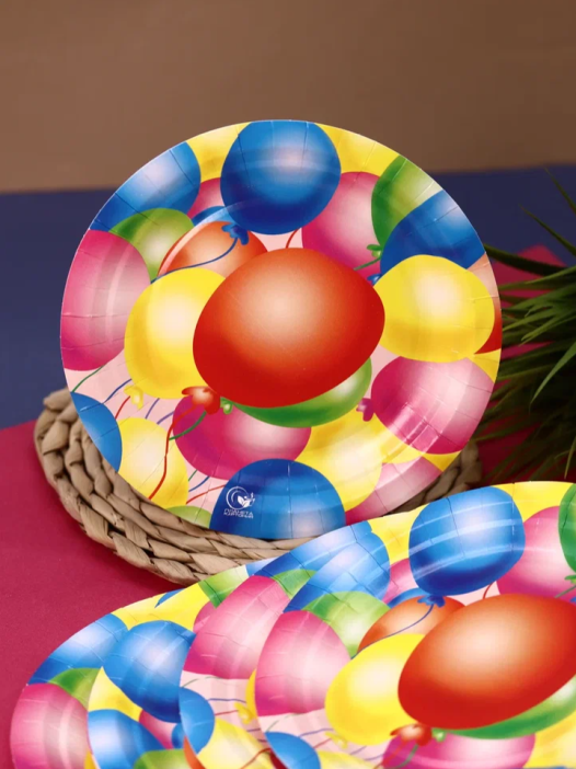 Набор бумажных тарелок 6 шт. &quot;Шары&quot; (180 мм) 