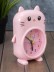 Часы-будильник «Smart cat», pink (14,5х10,5 см) 