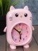 Часы-будильник «Smart cat», pink (14,5х10,5 см) 