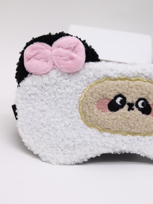 Маска для сна гелевая &quot;Curly cuties&quot;, white 