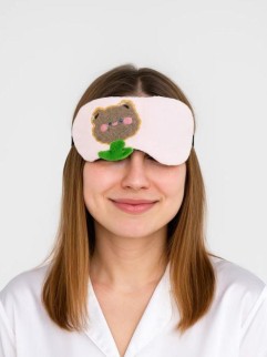 Маска для сна гелевая &quot;Furry friends&quot;, bear