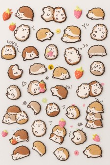 Наклейки объемные "Hamsters"