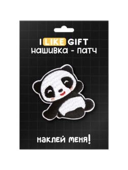 Термонашивка для одежды iLikeGift "Панда" 6*5,5 см