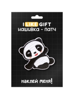 Термонашивка для одежды iLikeGift "Панда" 6*5,5 см