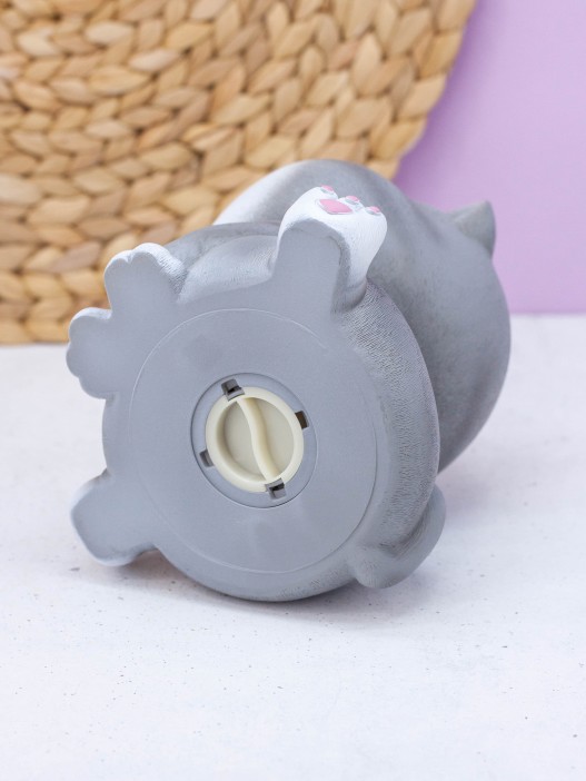 Копилка "Gray cat", sitting 