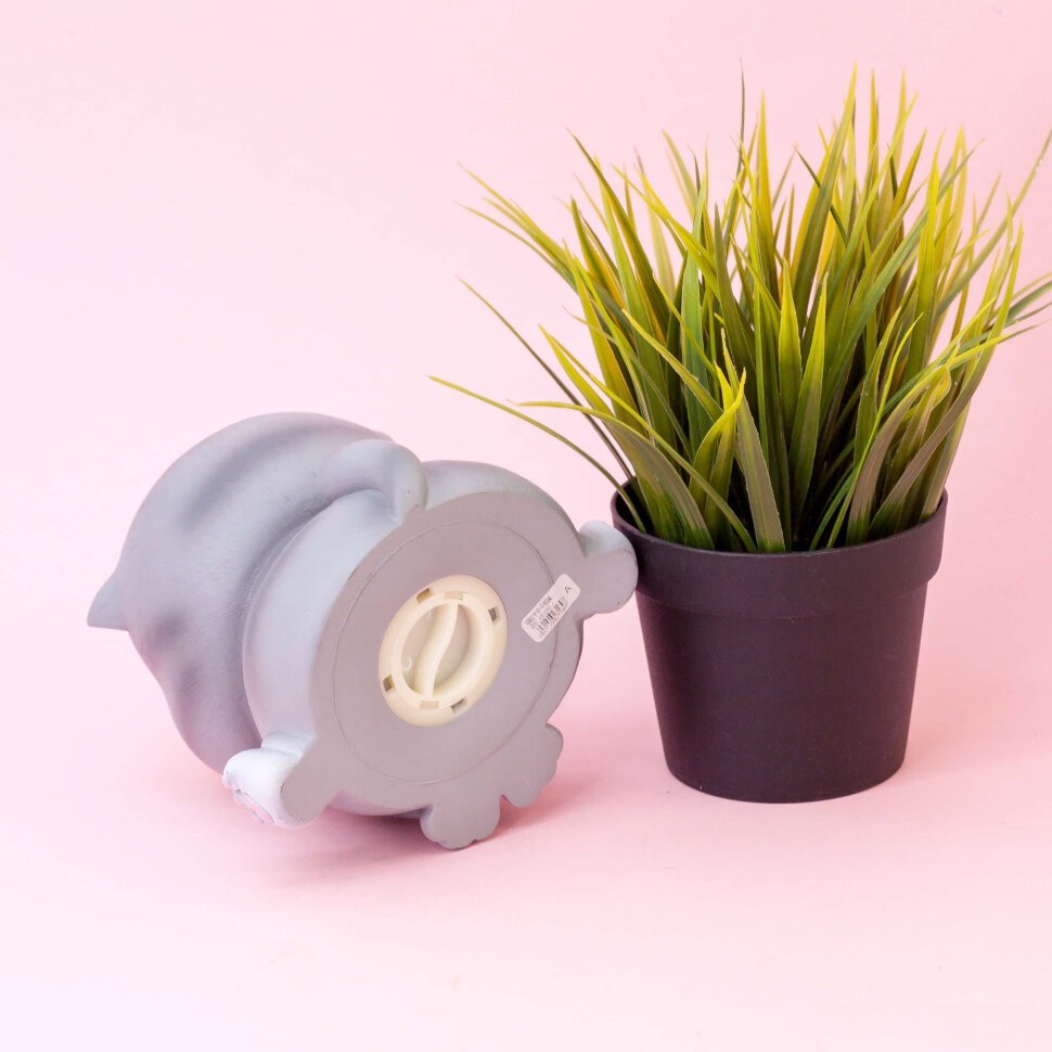 Копилка "Серый кот", сидящий