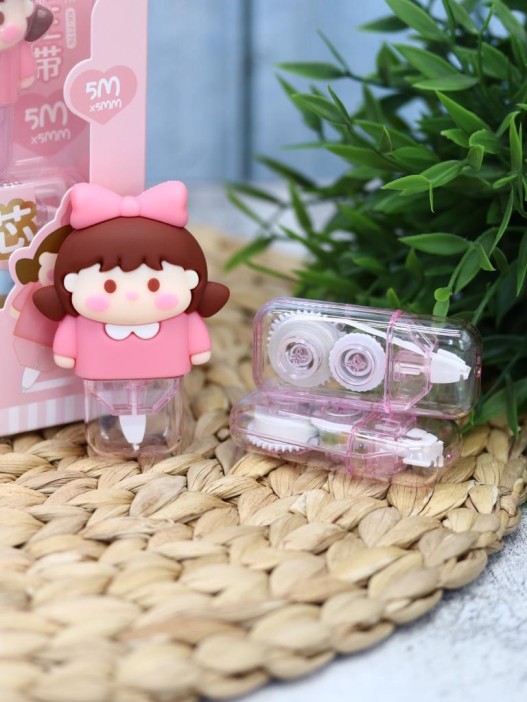 Корректор &quot;Girlfriend&quot;, pink + 2 сменных блока, шоу-бокс 8 шт. 