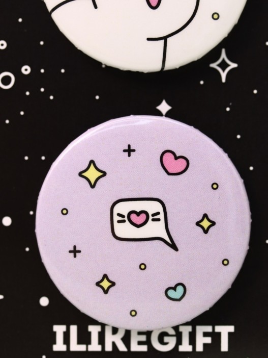 Набор значков 3 шт. iLikeGift Аниме «Unicorn» 