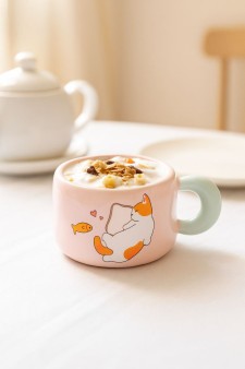 Кружка "Котик любит выпечку" (450 мл)