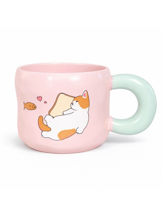 Кружка «Котик любит выпечку» (450 мл) 