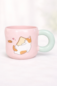 Кружка «Котик любит выпечку» (450 мл)