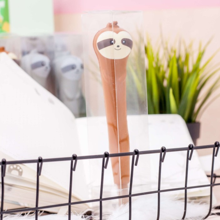 Ручка-сквиш "Ленивец", mix, шоубокс 20 шт. 