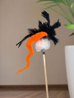 Махалка для кошек "Оранжевый змей", 50 см