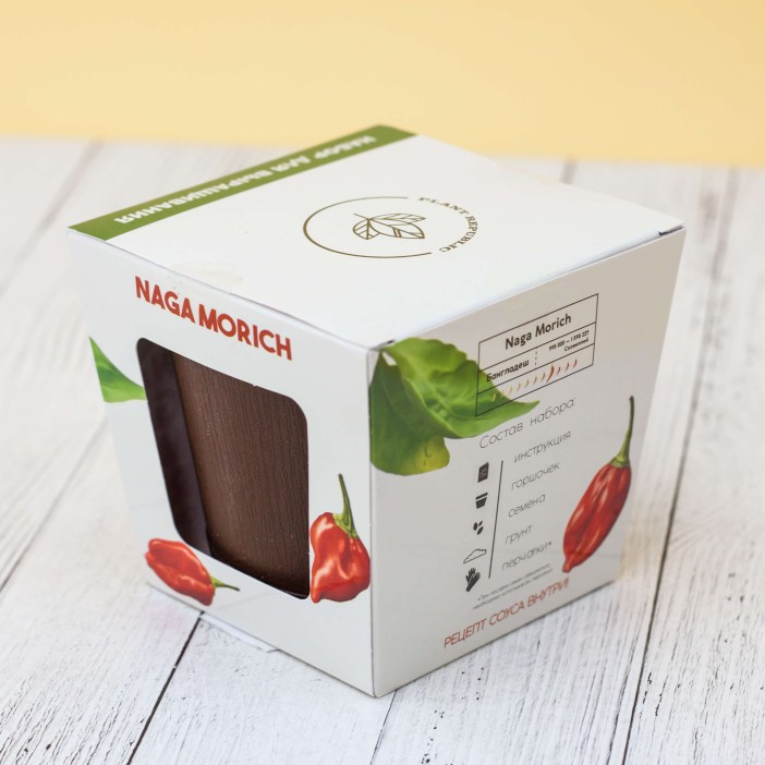 Набор для выращивания "Plant Republic", "Перец острый Нага Морич" 