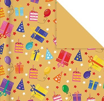 Упаковочная бумага «Joyful Wraps» 1 рулон, 50*70 см 